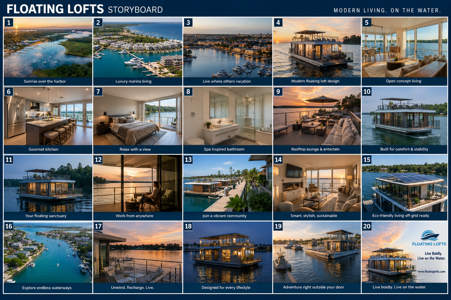 Floating Lofts confidential concept preview montage